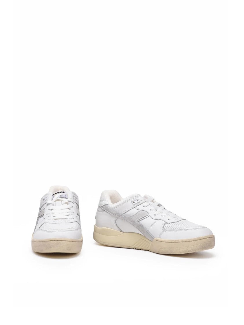 Diadora Heritage White Grey Leather B.560 Sneakers