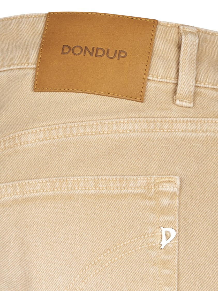 Dondup High-Waisted Wide-Leg Trousers With Five-Pocket Design