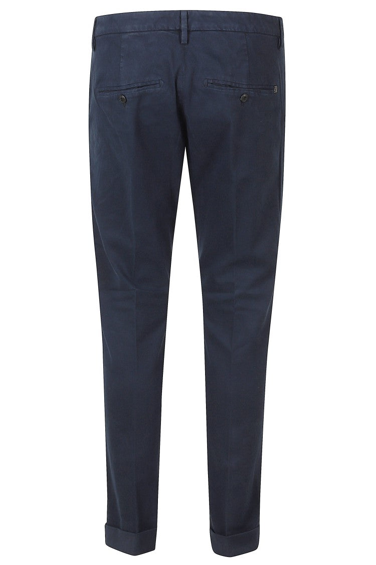Dondup Blu Gaubert Gabardine Straight-Leg Pants