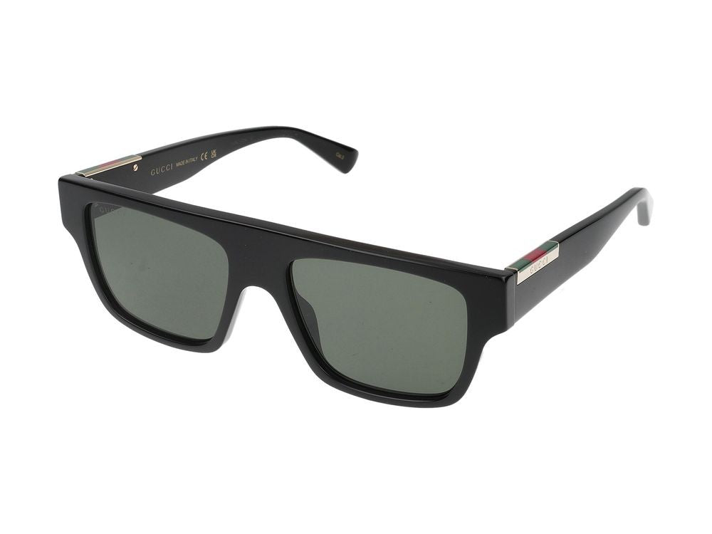 Gucci Black Metallic Accents Oversized Square Sunglasses