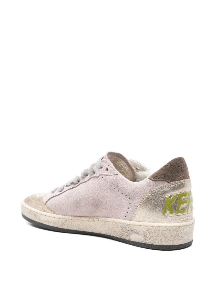 Golden Goose Low-Top Sneakers With Soft Pink Suede And Star Patch