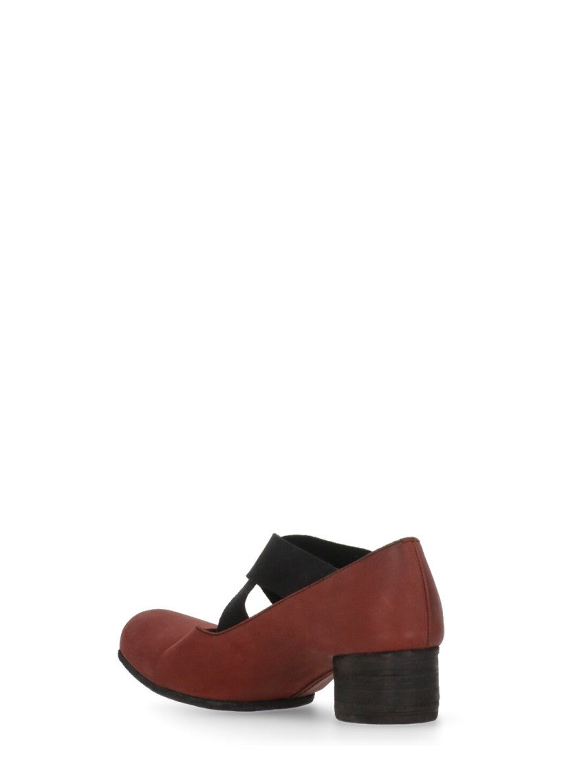 Uma Wang Bordeaux Leather Shoes