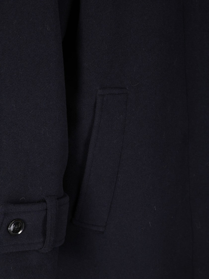 Samsoe Samsoe Single-Breasted Wool Blend Coat
