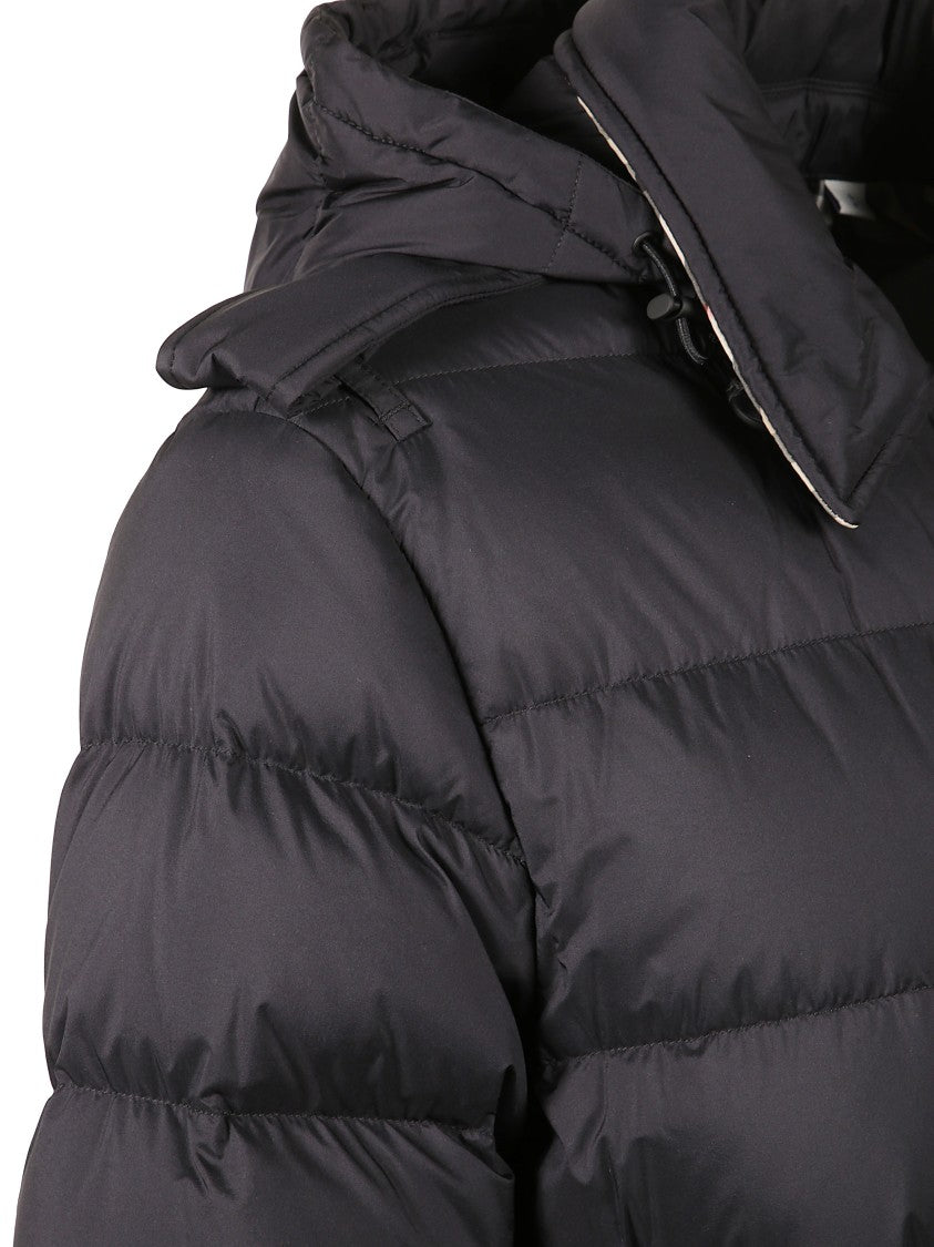 Burberry Mid-Length Quilted Down Jacket With Detachable Hood