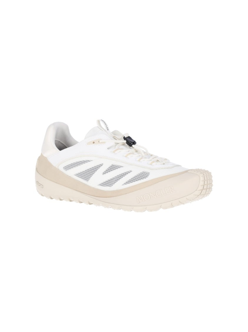 Moncler White Trailgrip Lp Mesh Fabric Sneakers