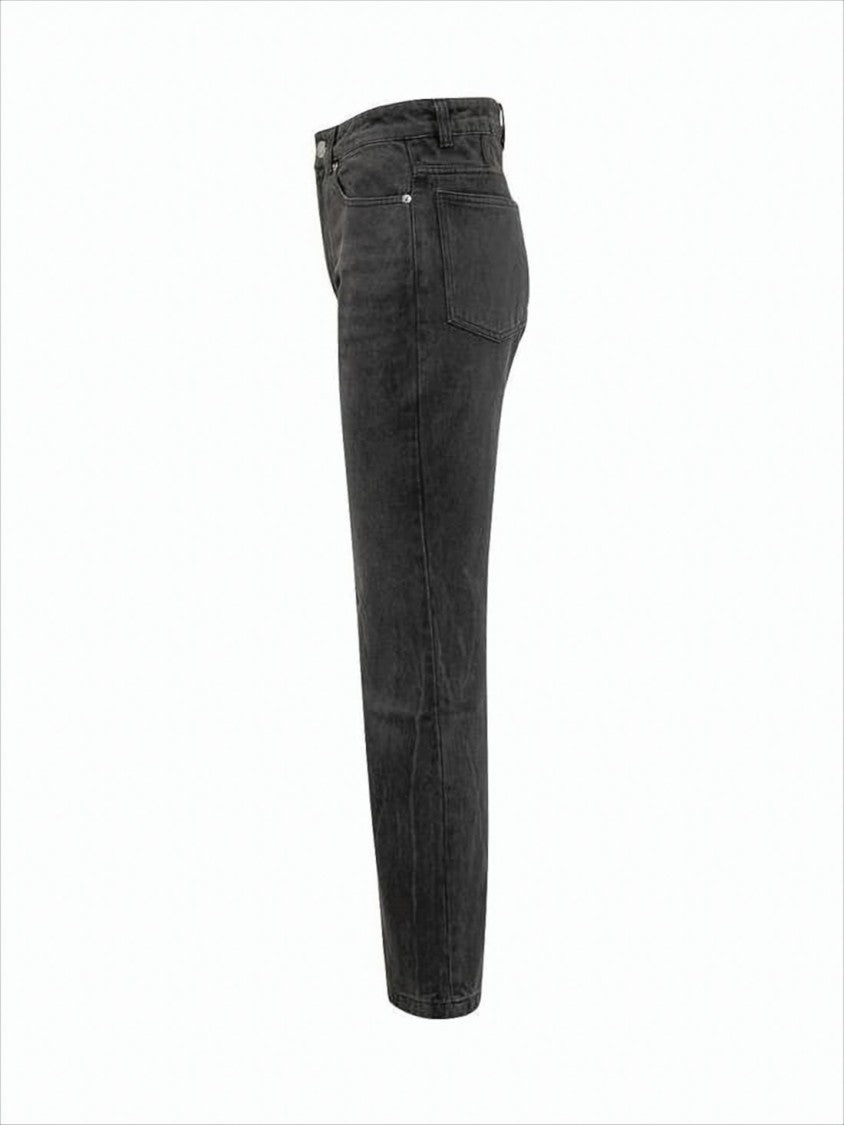 Ami Paris Straight-Leg Denim Pants With Classic Five-Pocket Styling