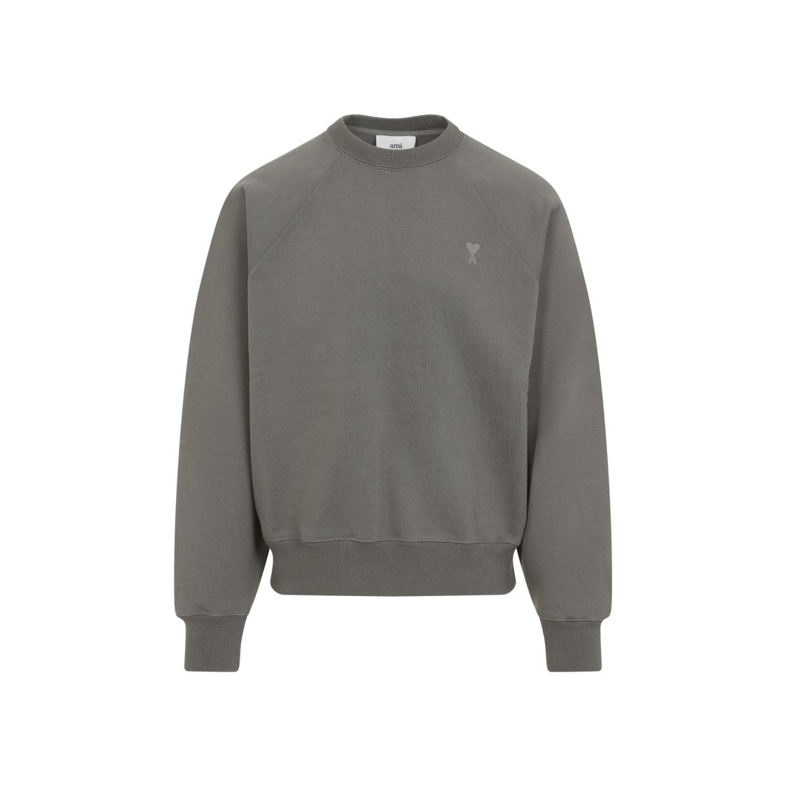 Ami Sophisticated Grey Cotton Sweatshirt