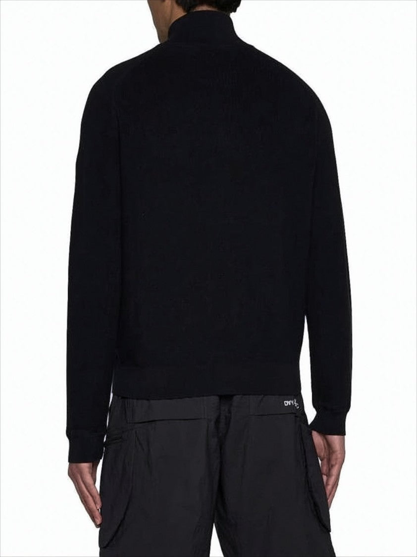 Moncler Zip-Up Knit With High Collar