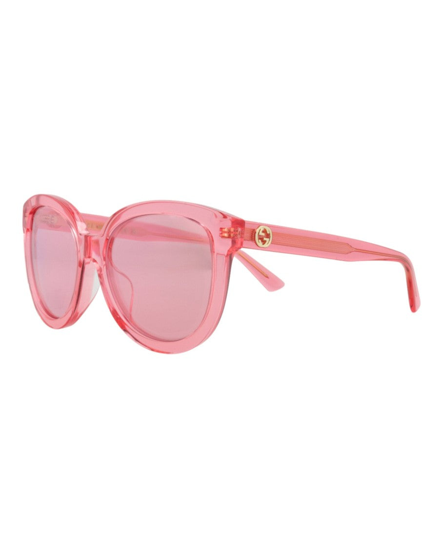 Gucci Round-Frame Recycled Acetate Sunglasses