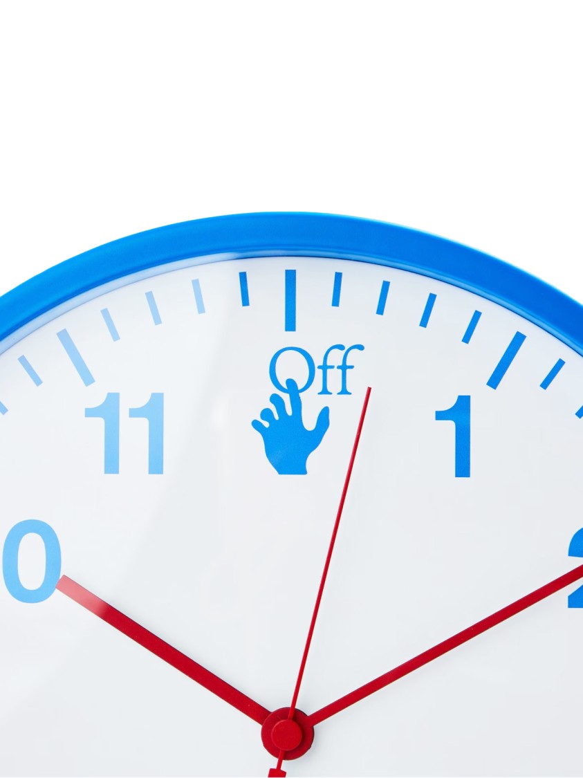 Off-White Hand Off Logo Quartz Wall Clock