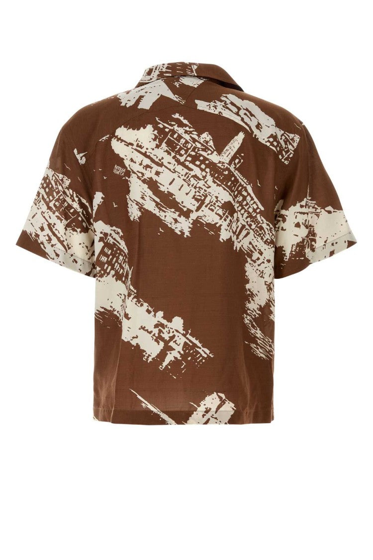 Bottega Veneta Printed Silk Blend Shirt