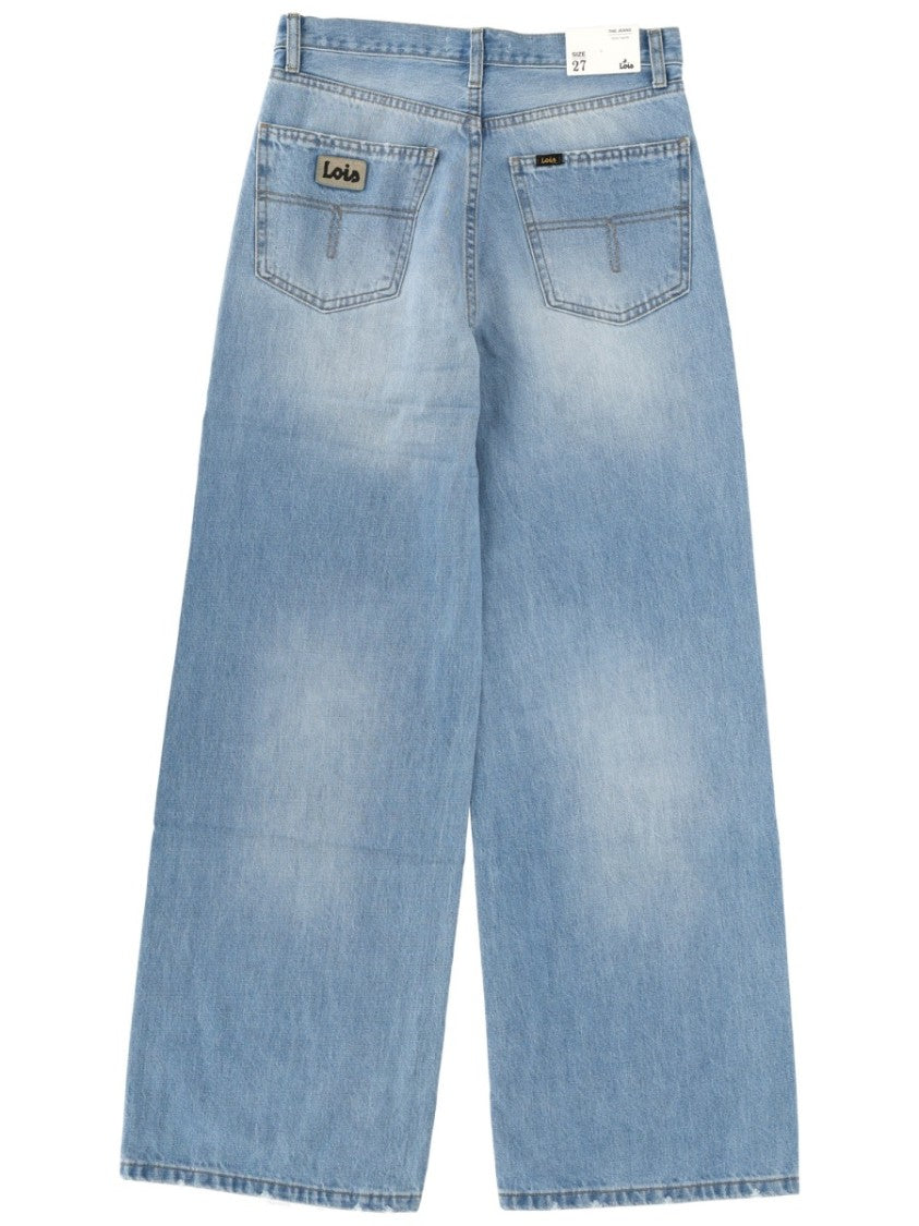 Lois Skater Loose Fading Wide Jeans
