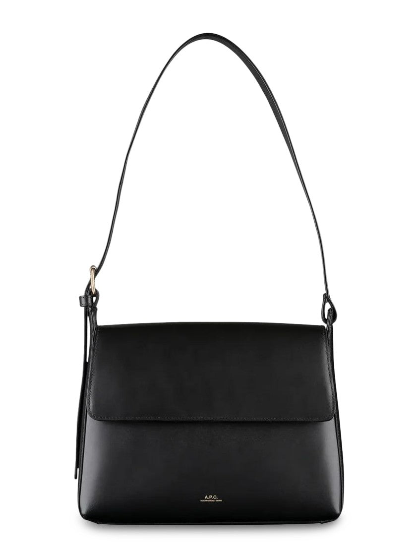 A.P.C. Sac Virginie Flap Leather Shoulder Bag