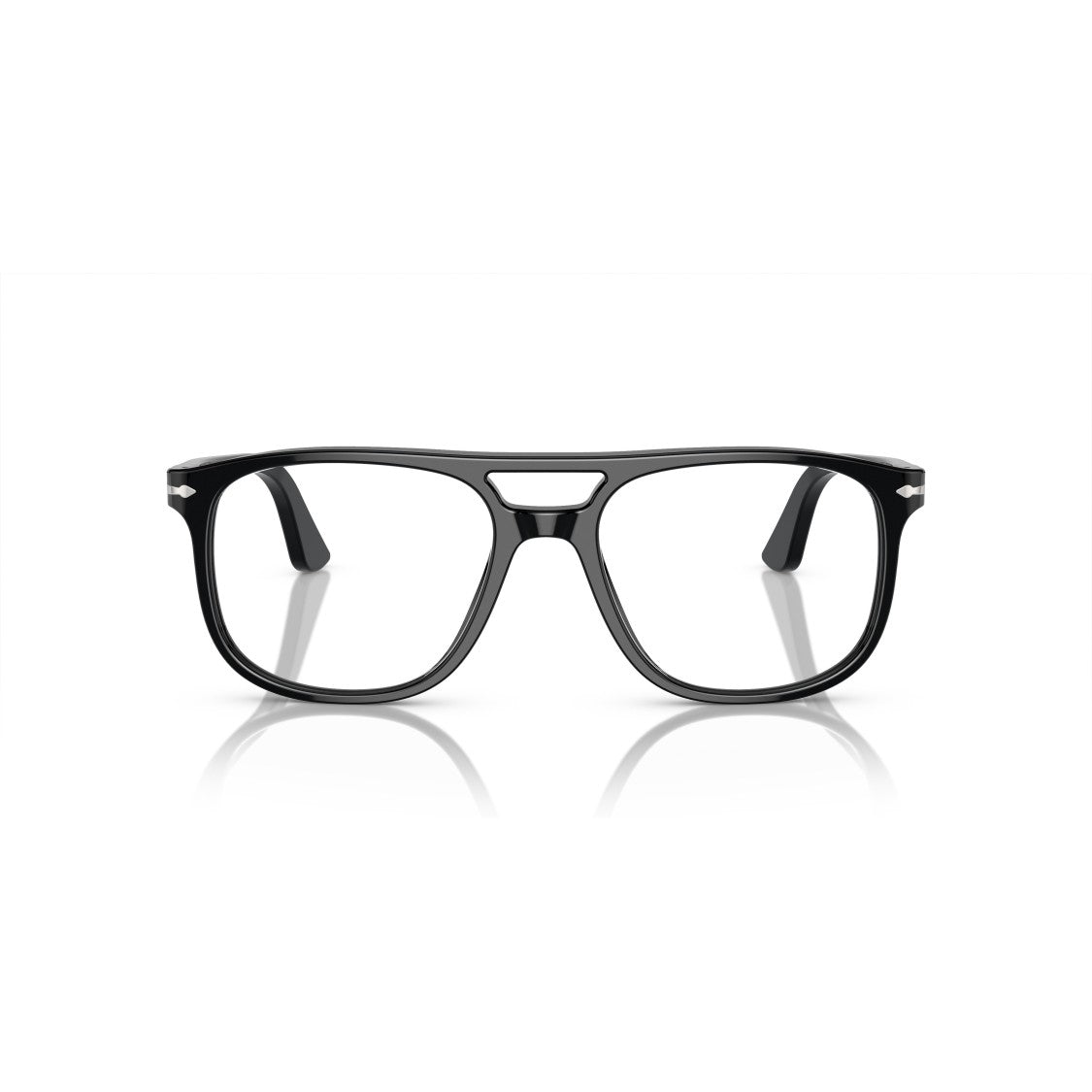 Persol 0Po3329v Bold Rectangular Eyeglasses With Double Bridge Design