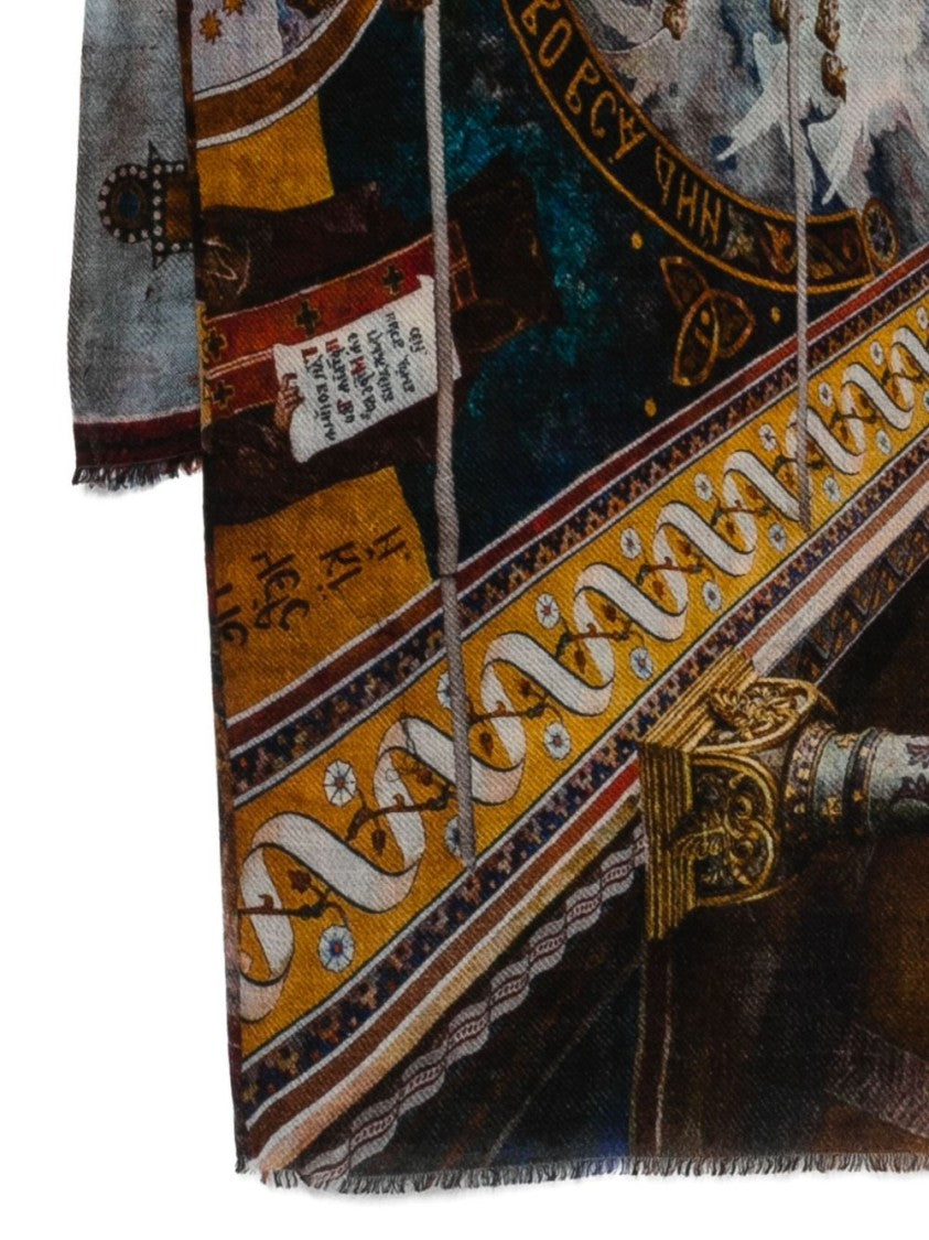 Faliero Sarti Multicolour Wool-Cashmere Blend Scarf