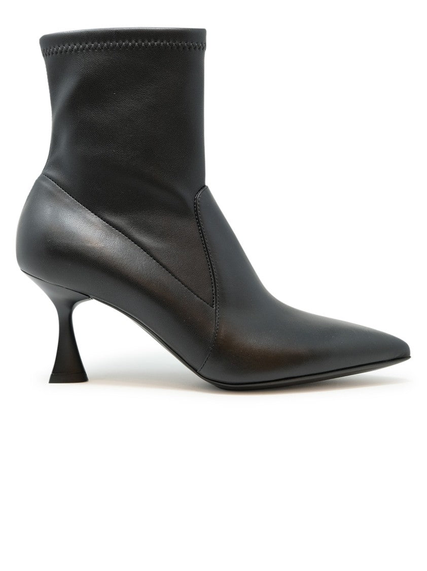 Sergio Levantesi Janet 56 Black Leather Ankle Boots