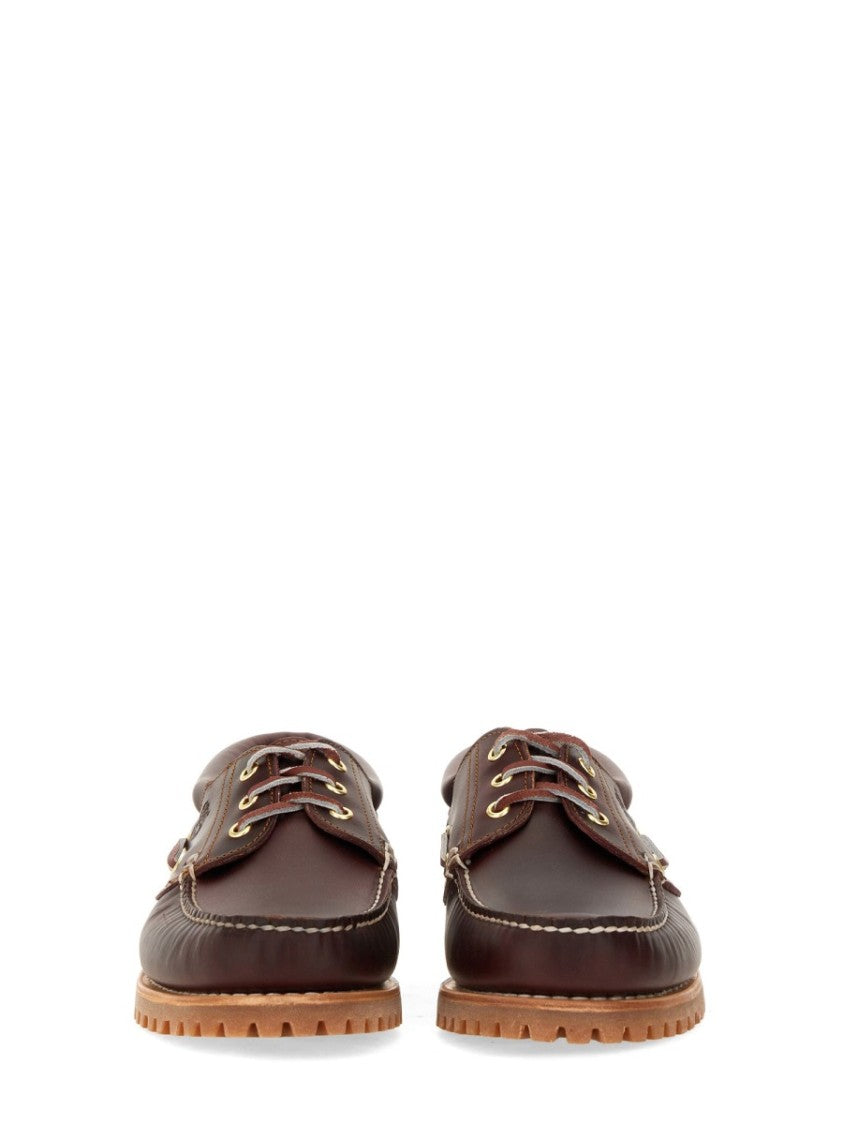 Timberland Rich Brown Padded Collar Boat Loafers