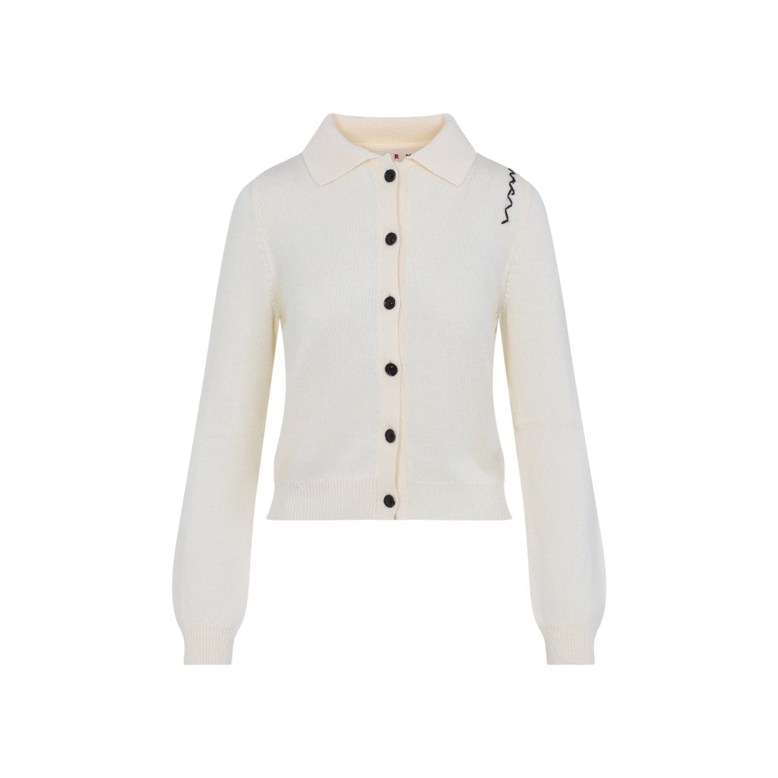 Marni White Cotton Cardigan