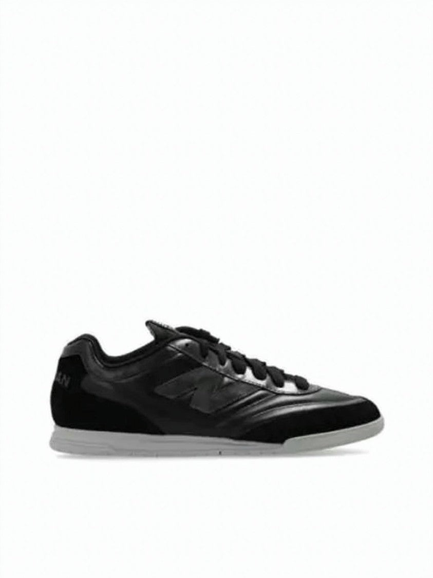Junya Watanabe Lace-Up Suede And Leather Flats With Contrasting Sole