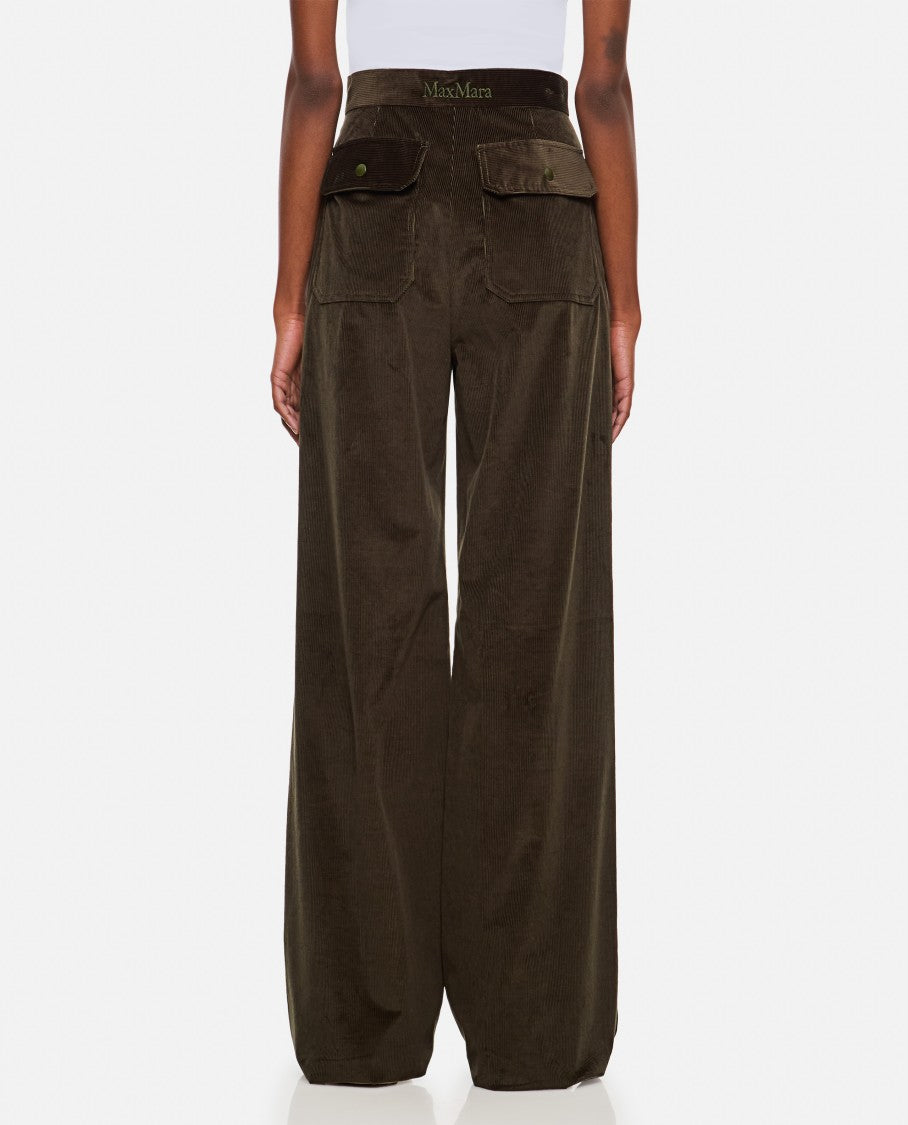 Max Mara Tritone Velvet Flared Pants