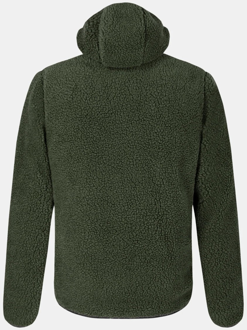 Montura Deep Green Sherpa Fleece Jacket With Black Panels