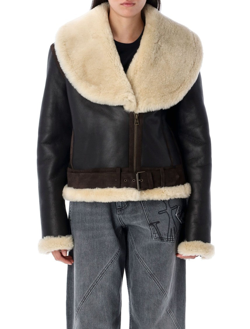 J. W. Anderson Leather Aviator Jacket