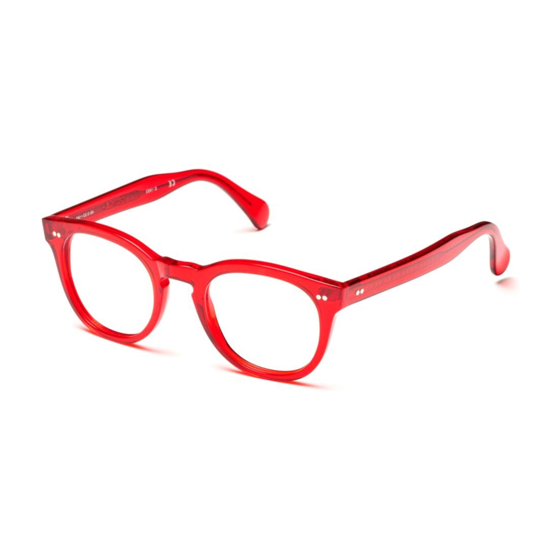 Kador Tuxon-K Translucent Red Rounded Square Kador Eyeglasses