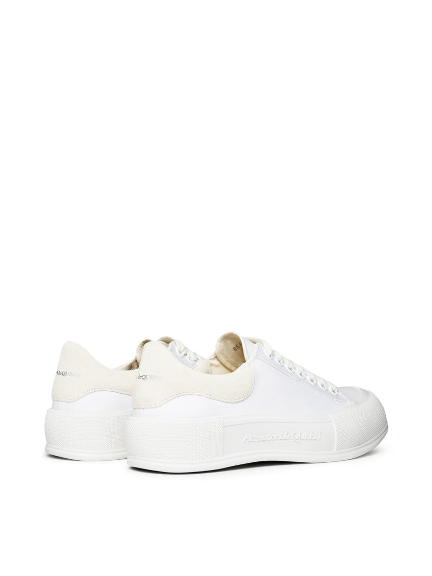 Alexander Mcqueen Deck Plimsoll Lace Up Sneakers