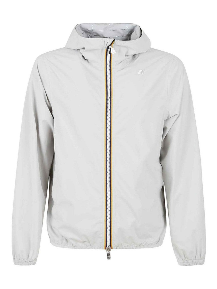 K-Way Stretch Dot Tricolor Stripe Jacket