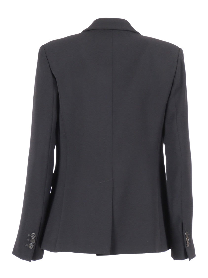 P.A.R.O.S.H. Tailored Black Blazer With Single-Button Closure