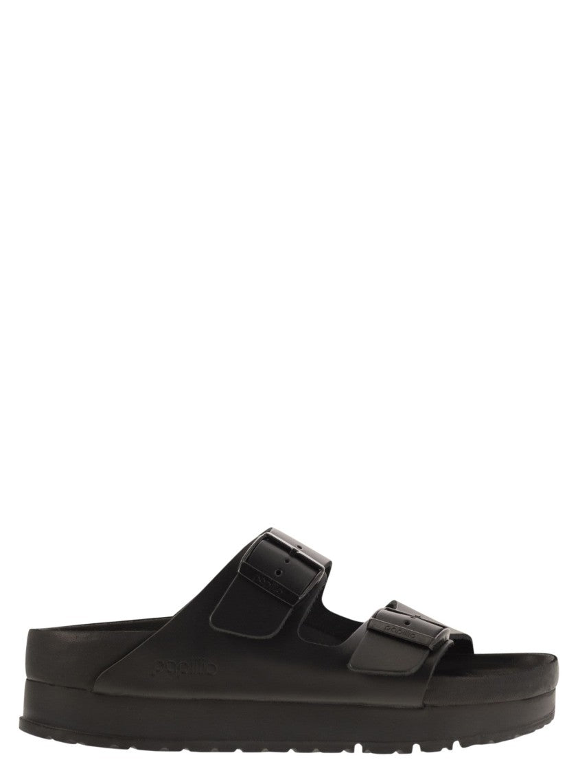 Birkenstock Arizona Platform - Slipper With Leather Buckles