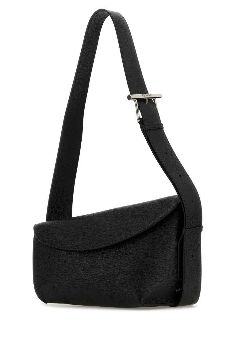 Alexander Mcqueen Black Large Sling T-Bar Crossbody Bag