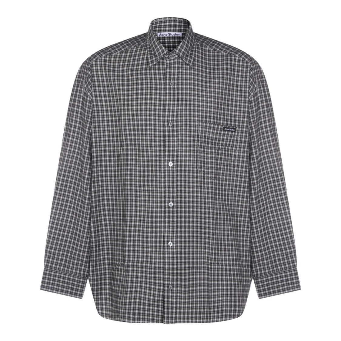 Acne Studios Checkered Pattern Shirt With Button-Down Front