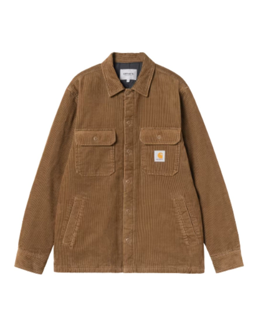 Carhartt Wip Brown Eight-Wale Cotton Corduroy Shirt Jacket