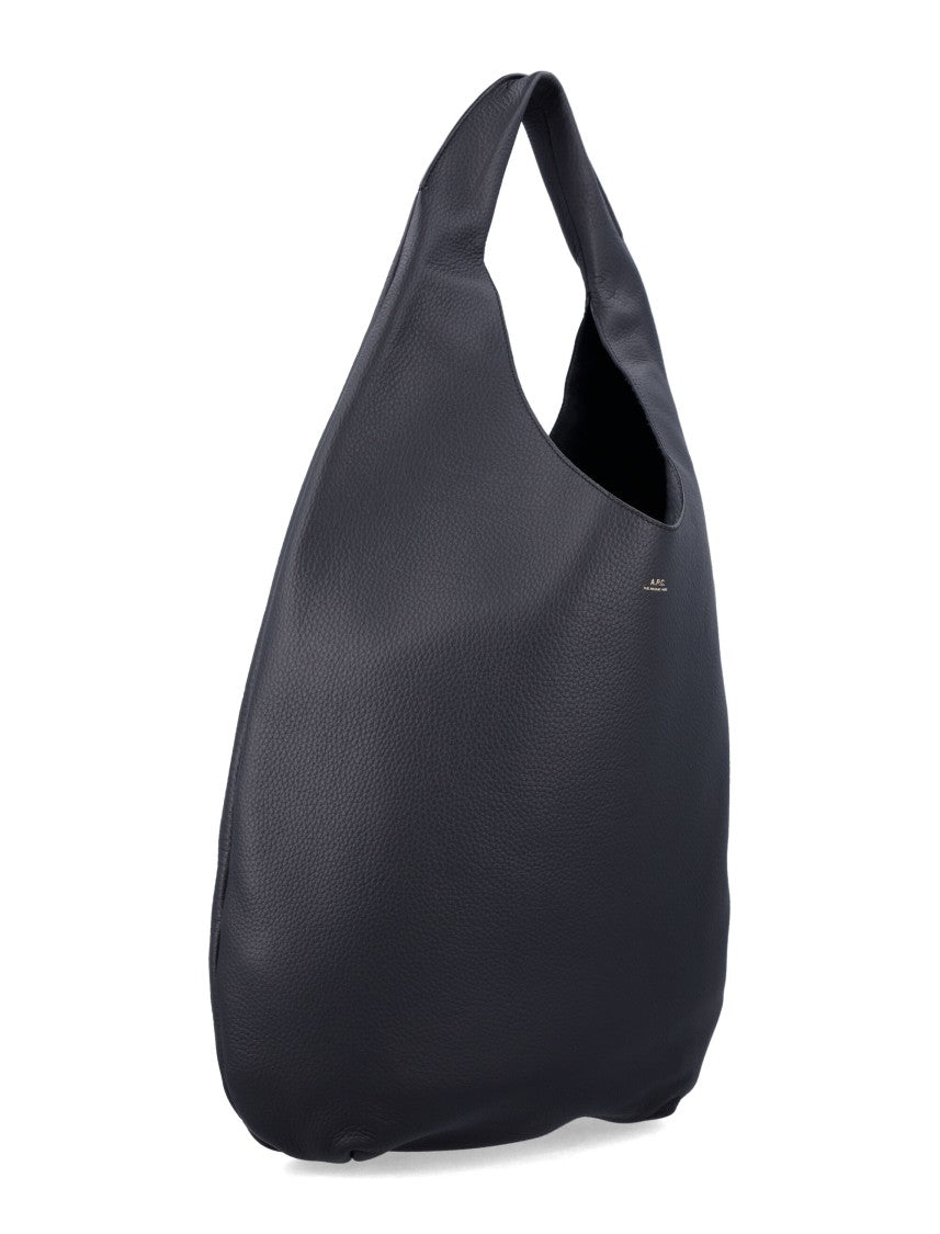 A.P.C. Le Neige Grained Leather Handbag