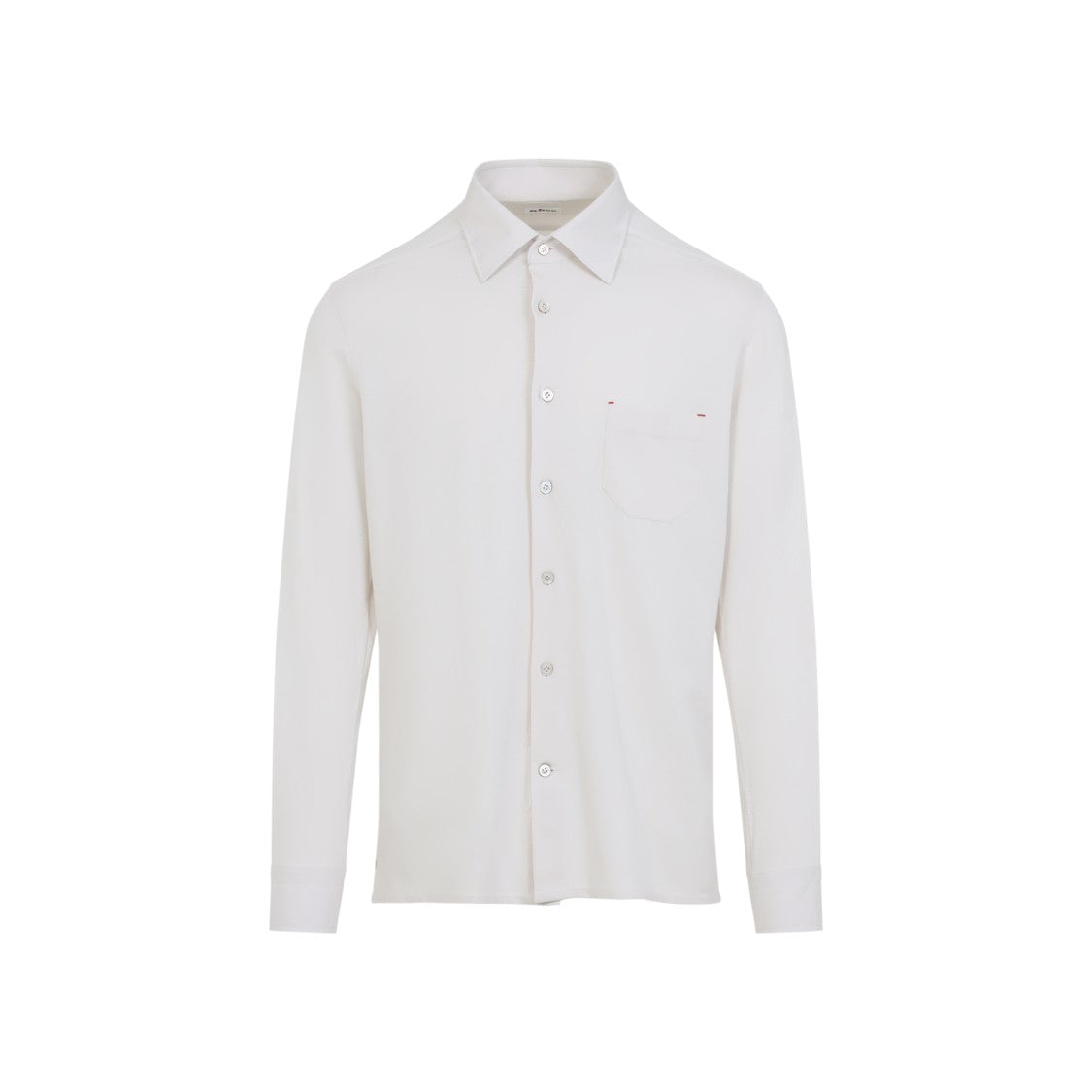 Kiton Nerano Light Grey Cotton Shirt