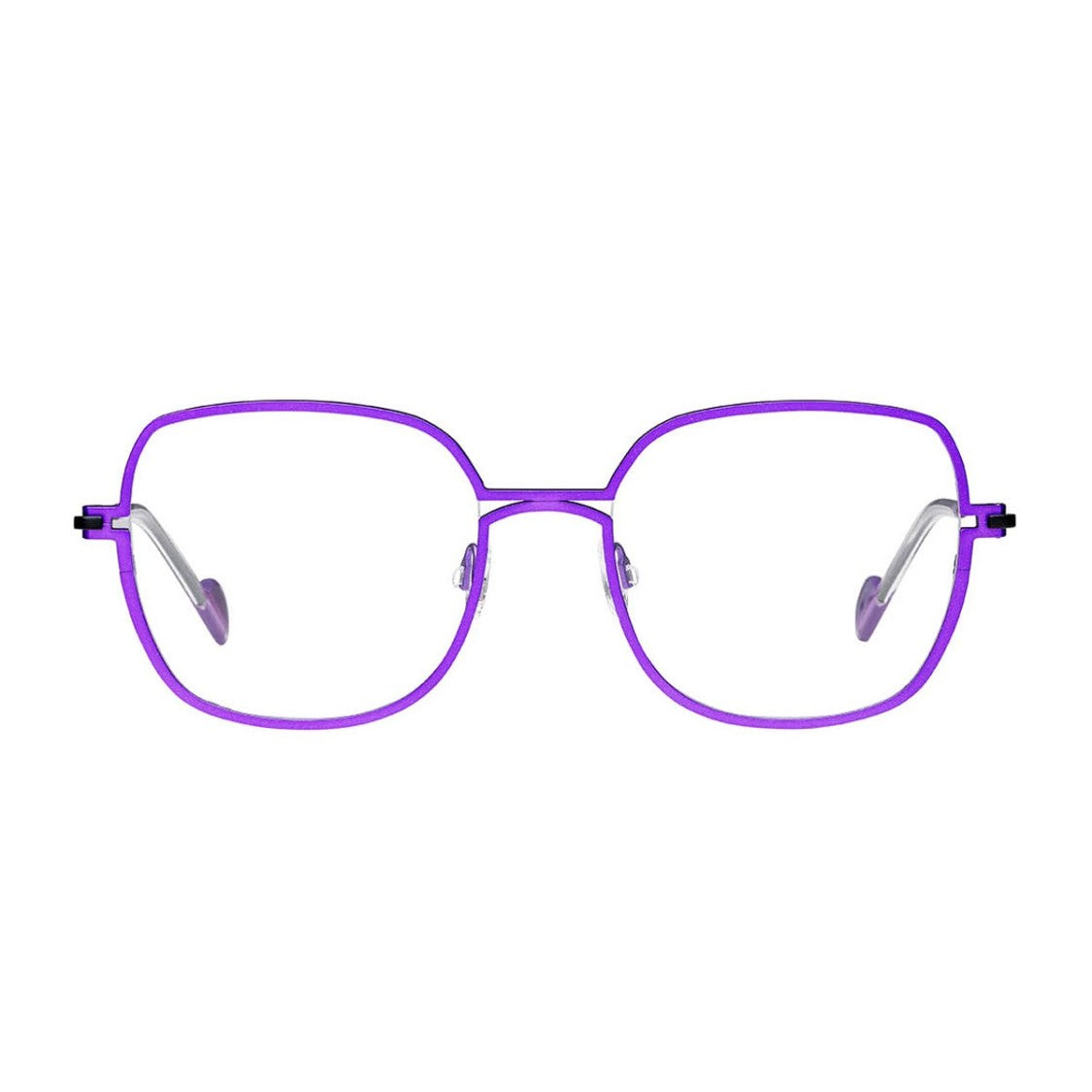 Matttew Pink Mica Titanium Square Sunglasses