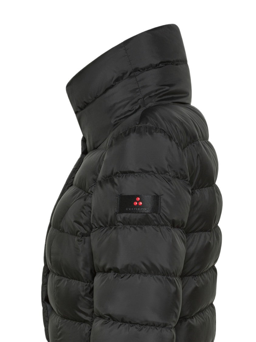 Peuterey Horizontal Quilted Puffer Jacket With Structured Collar