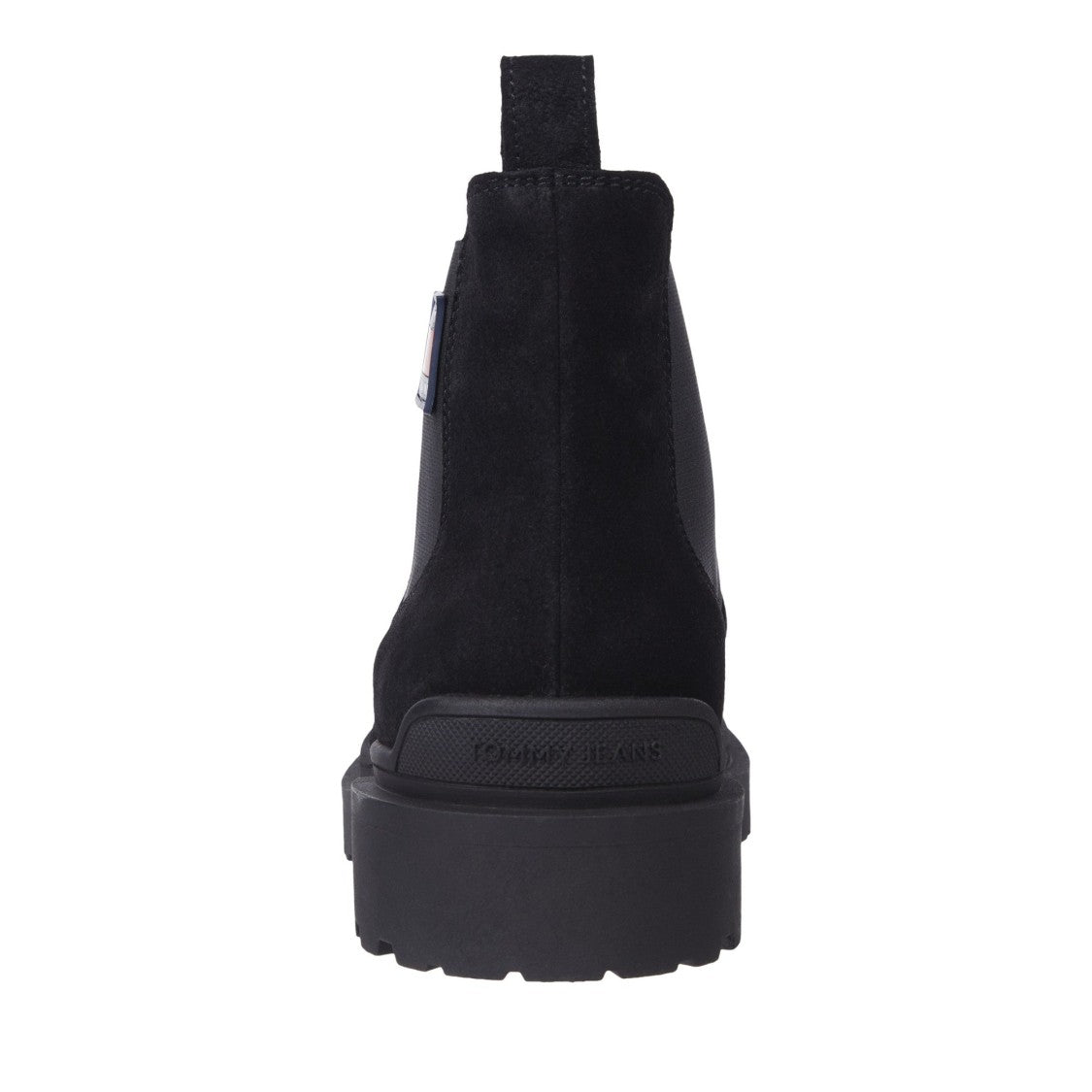 Tommy Jeans Black Chunky Sole Suede Chelsea Boots