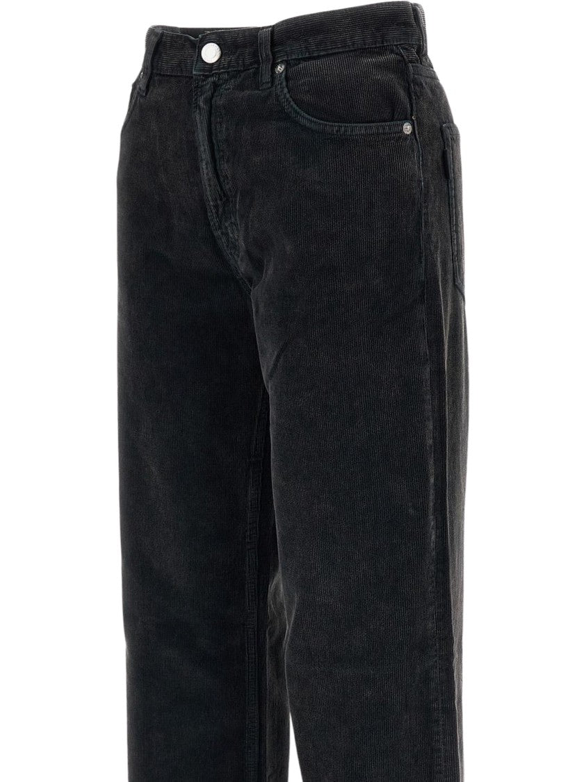 Haikure Wide-Leg Ribbed Velvet Pants
