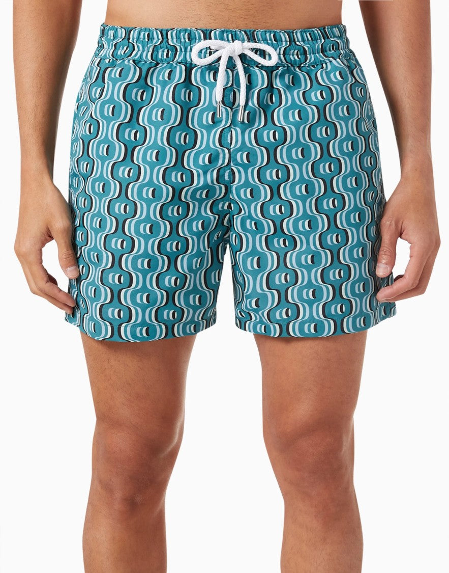 Frescobol Carioca Ipanema Camada Print Swim Shorts
