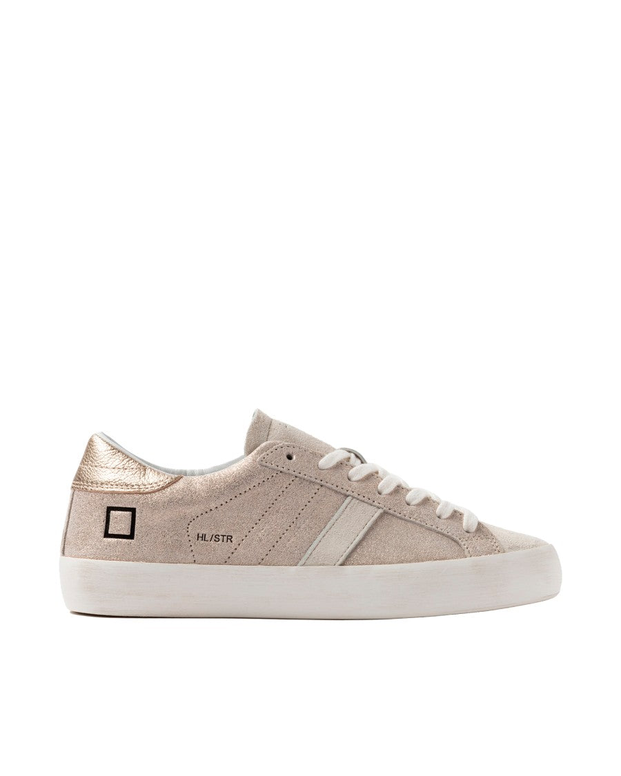 D.A.T.E Hill Low Sneakers In Stardust Platinum