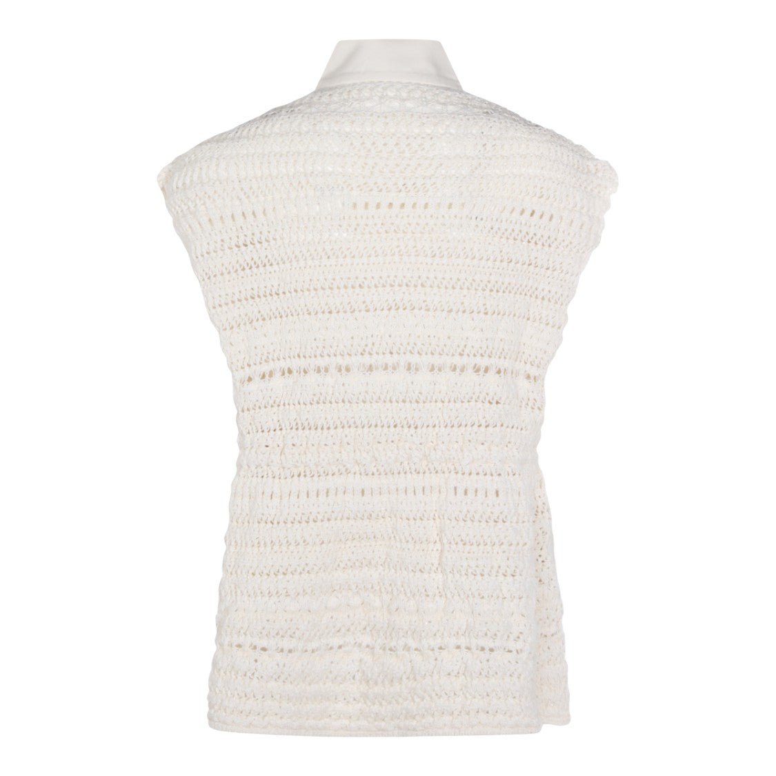 Fabiana Filippi Structured White Knit Sweater