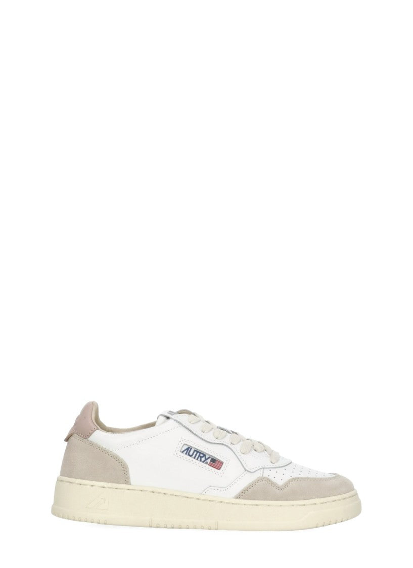 Autry White Medalist Low Leather Sneakers