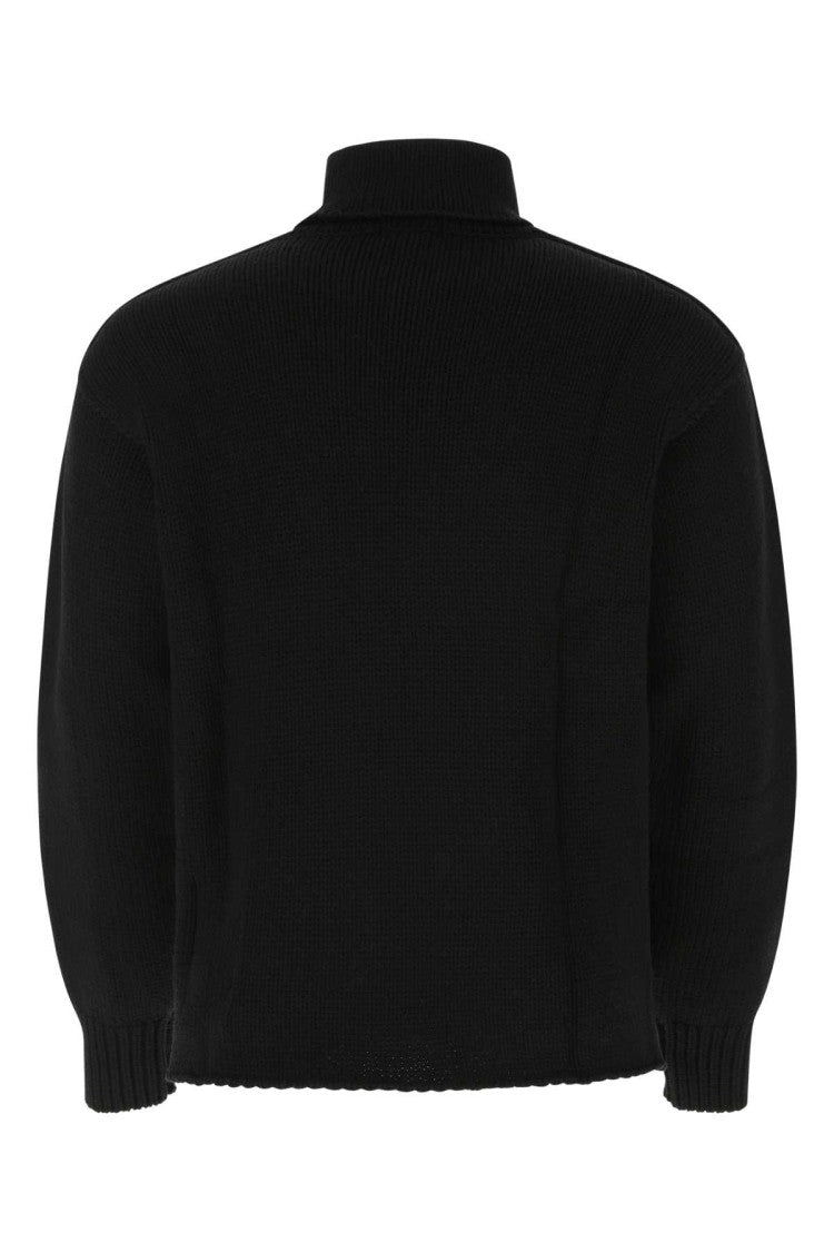 Ten C Black Wool Blend Sweater