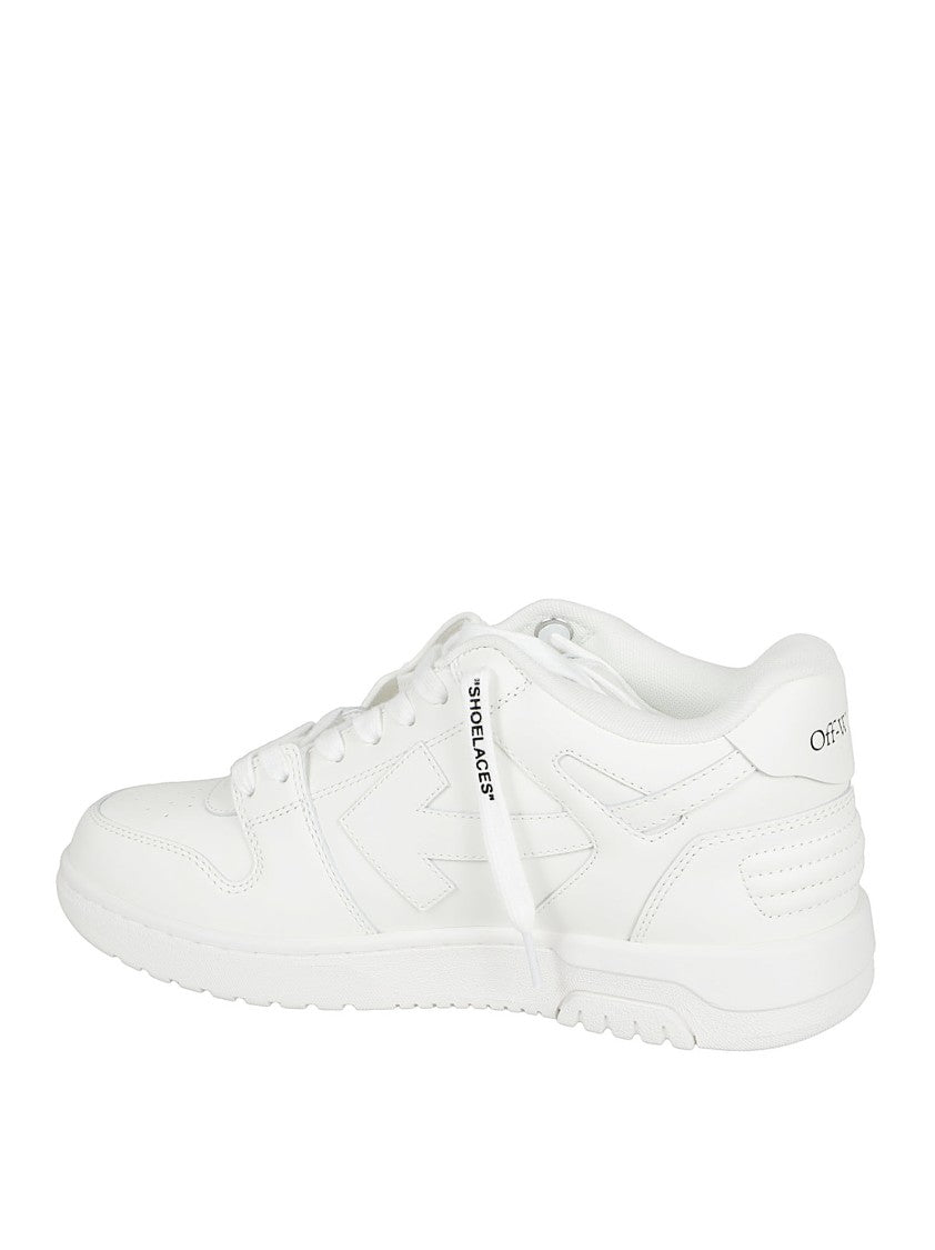 Off-White White Low-Top Sneakers With Minimalist Design