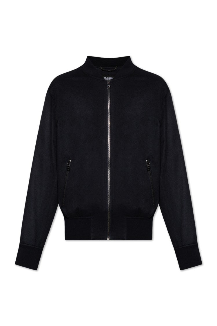 Dolce & Gabbana Navy Blue Cashmere Jacket