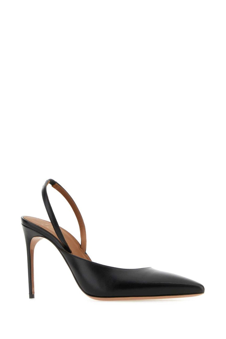 Malone Souliers Black Leather Pumps
