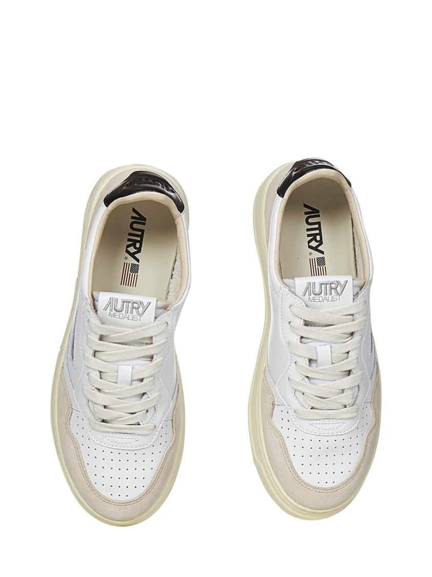 Autry Low-Top Sneakers With Smooth Leather And Perforated Design