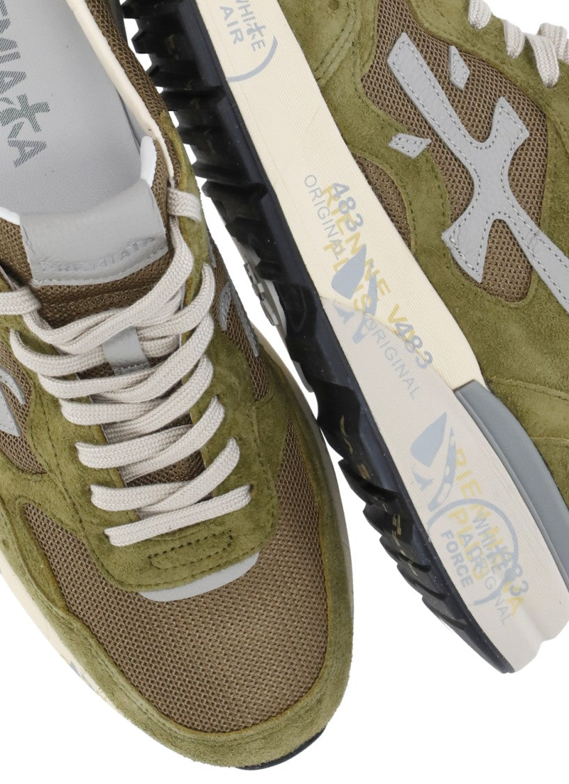Premiata Green Mick 0.1 Suede Sneakers